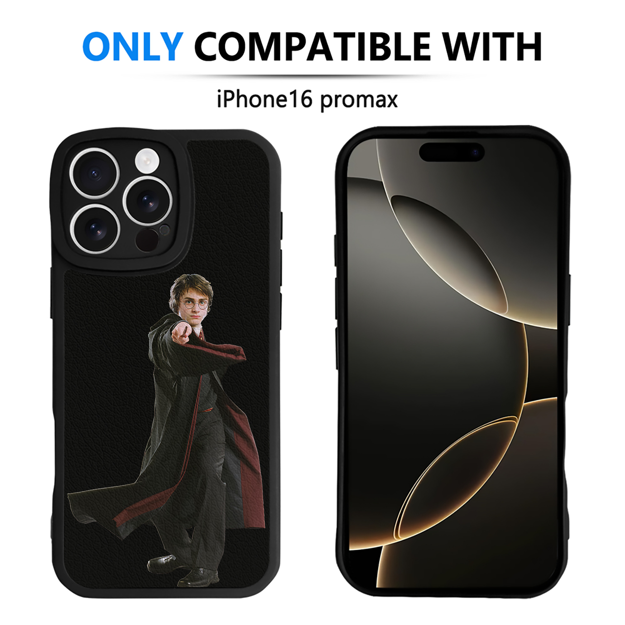 （画像用） Harry Potter ハリー・ポッターシリーズ 【iPhone 16シリーズ対応】シリコンスマホケース（レザー調） 材質：シリコン